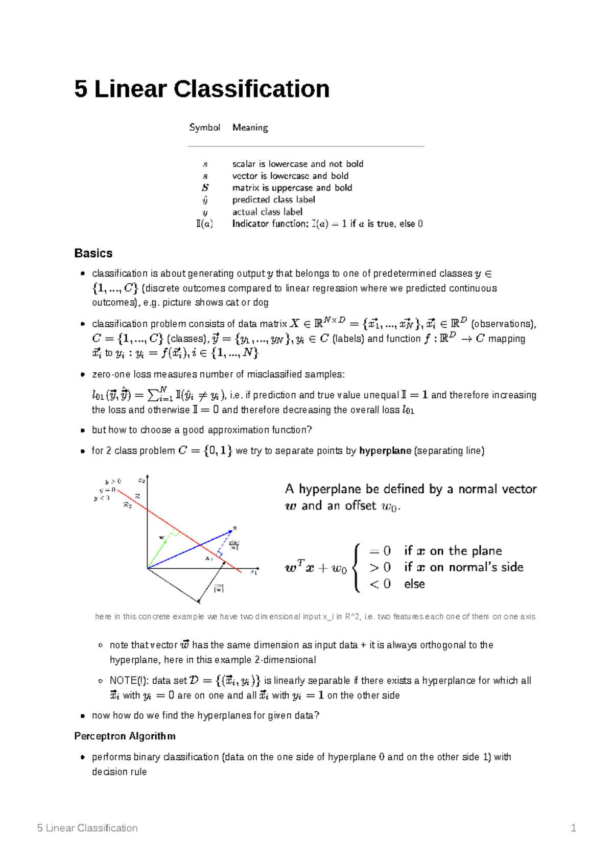 5 Linear Classification - 5 Linear Classification Basics classification ...