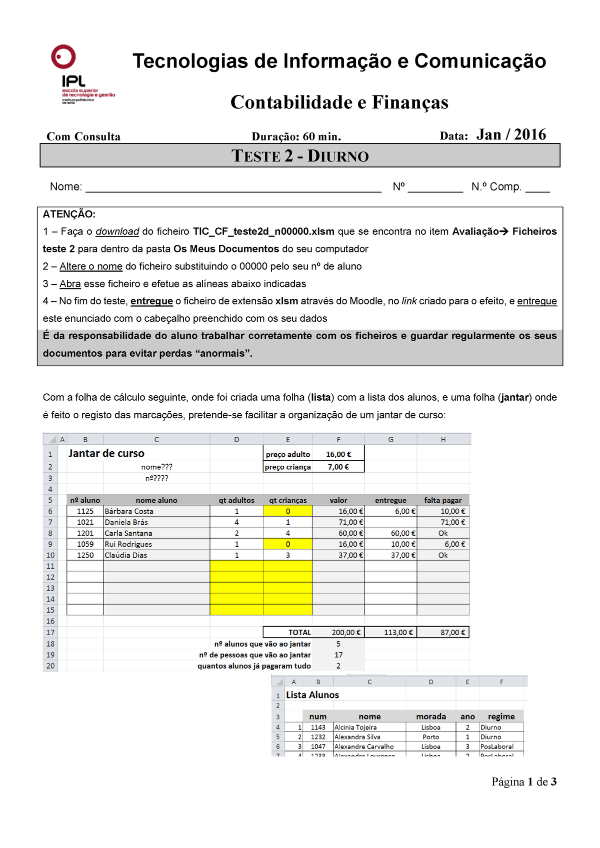 Prova Escrita - Tecnologias De Informação E Comunicação - Página 1 De 3 ...