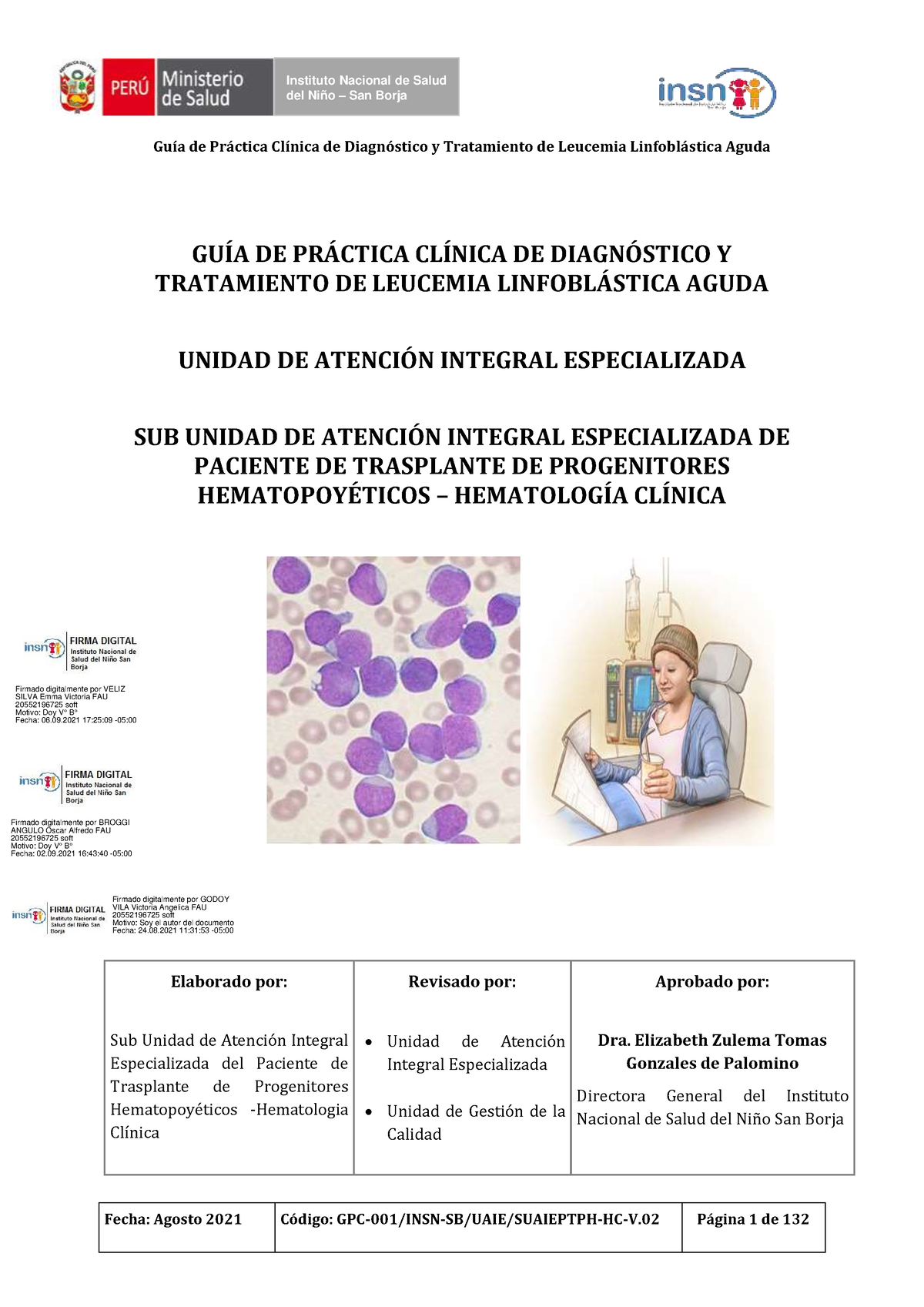 RD N° 000188-2021-DG- Insnsb GPC Leucemia Linfoblastica Aguda - Guía De ...