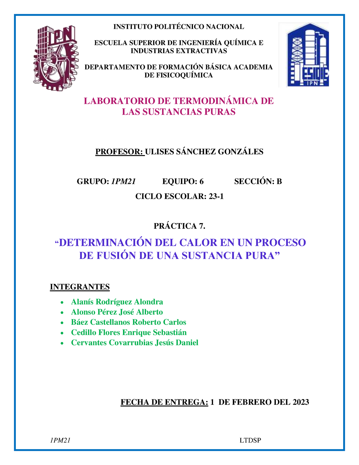 P7 Ltdsp E6 - A Termodinámica Es Una De Las Ramas De La Química Con ...