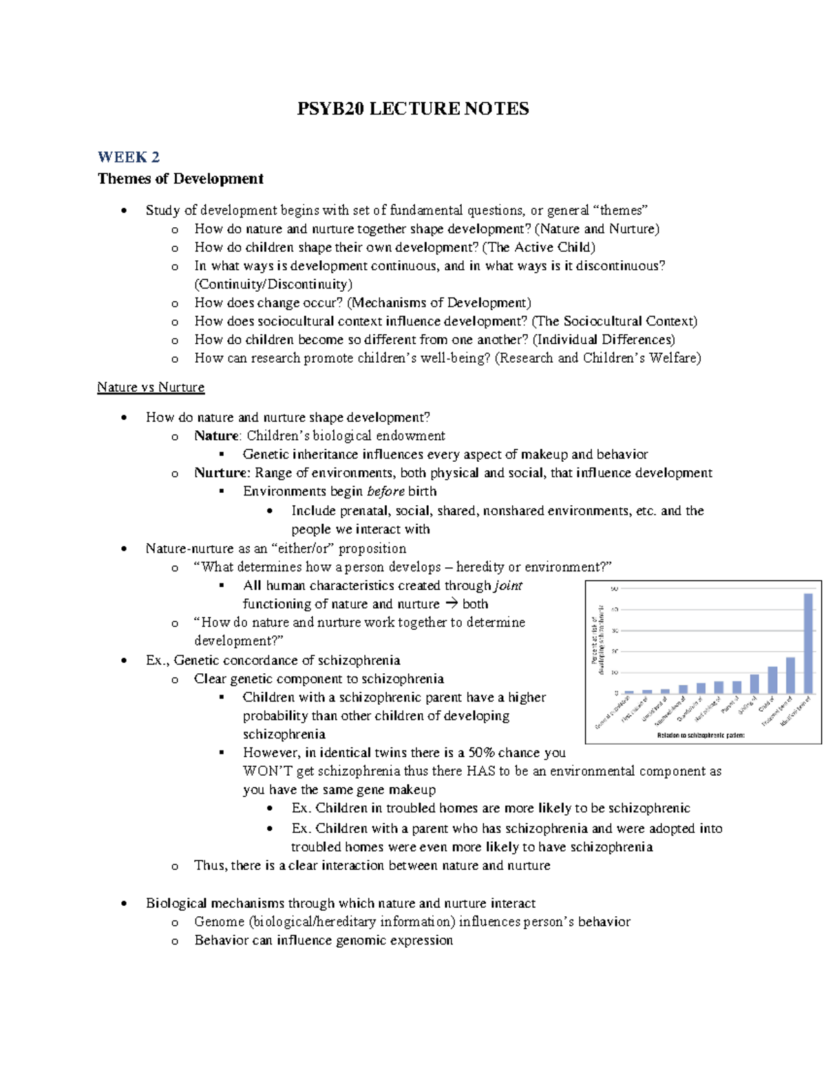 PSYB20 Lecture 2 - LEACTURE NOTES FOR LEC 4 - PSYB20 LECTURE NOTES WEEK ...