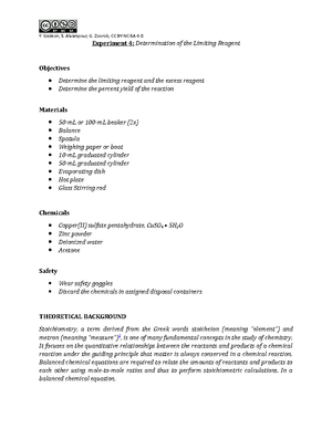 Experiment 3 Calibration+of+glassware - EXPERIMENT 1: GLASSWARE ...