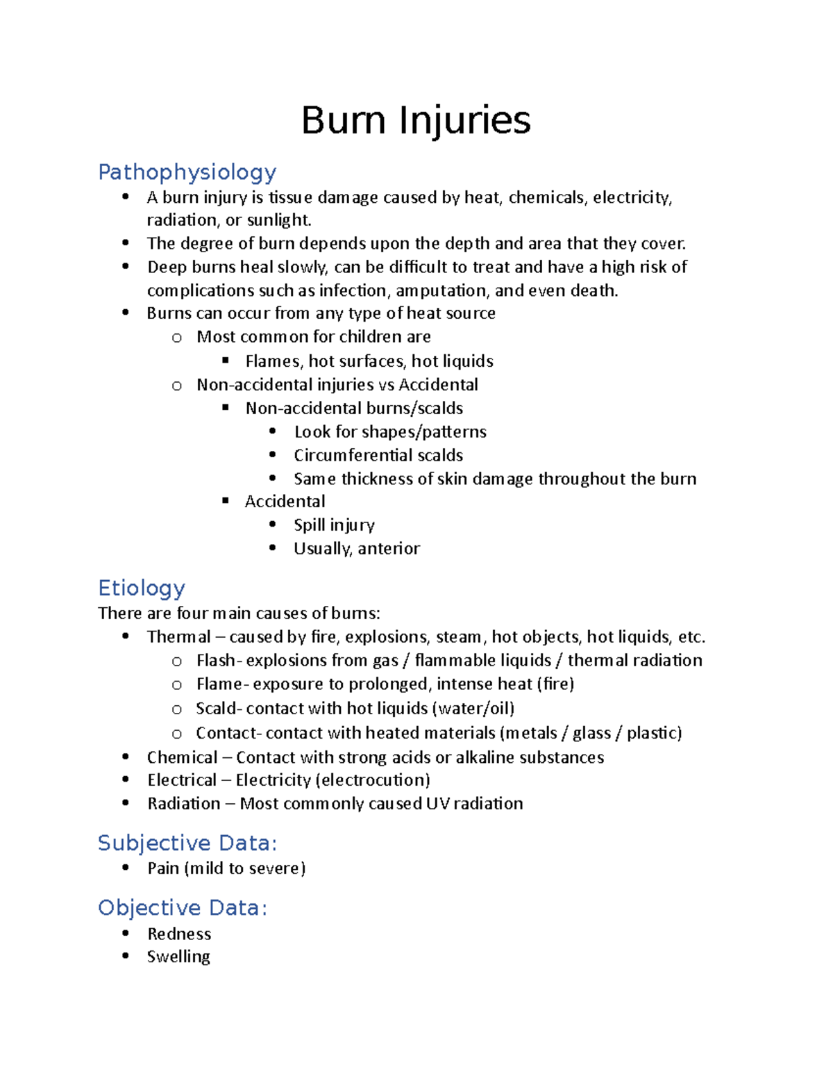 case study for burn patient