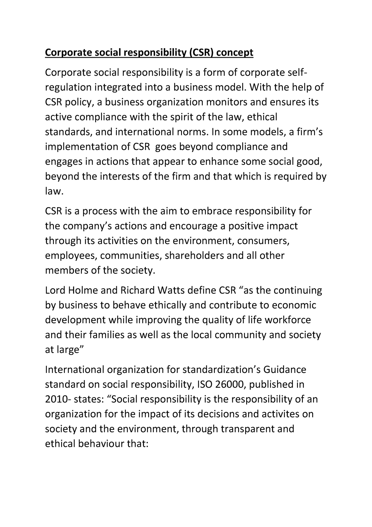 csr dissertation examples