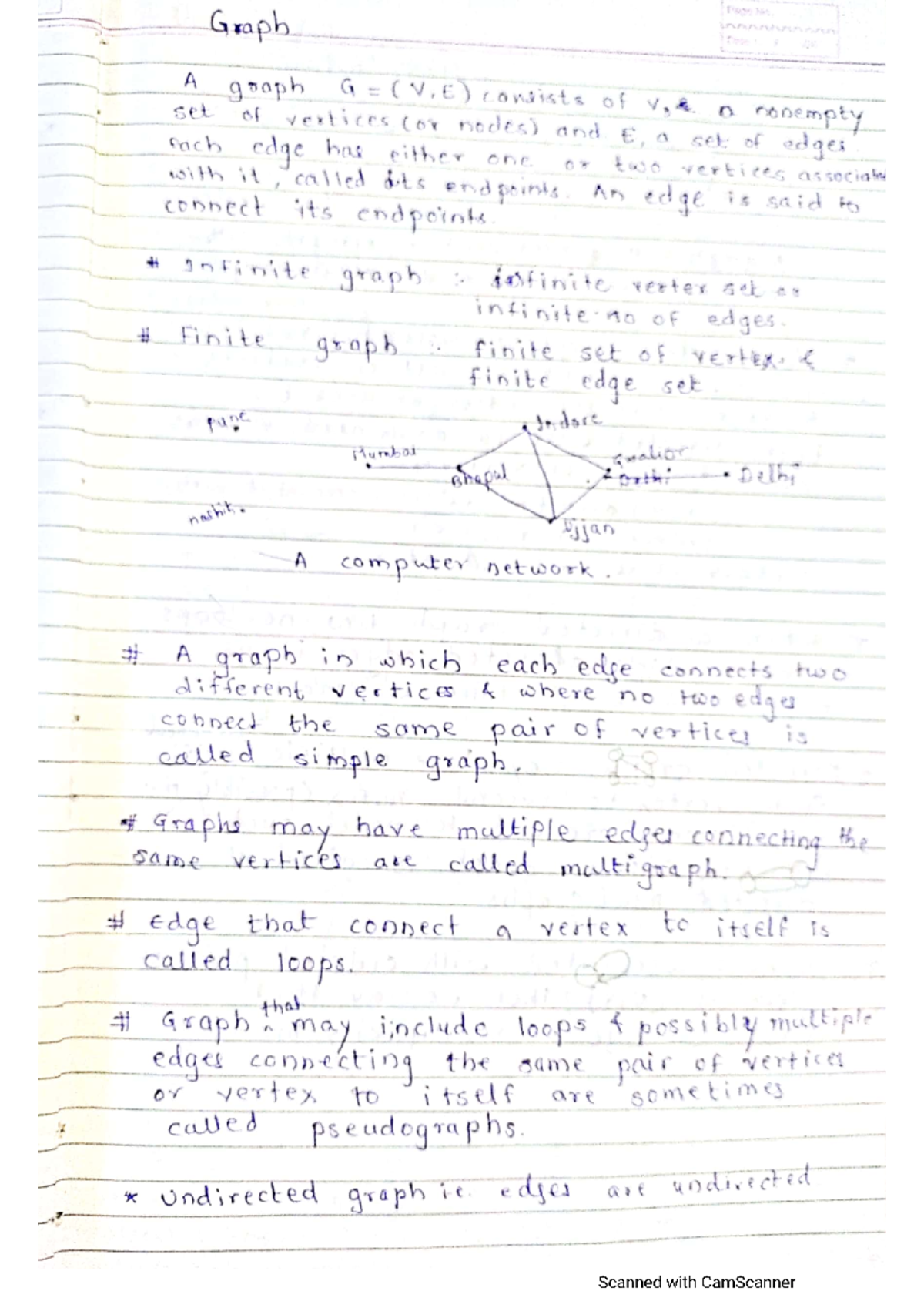 Graph ASV notes - Discrete Mathematics - Studocu