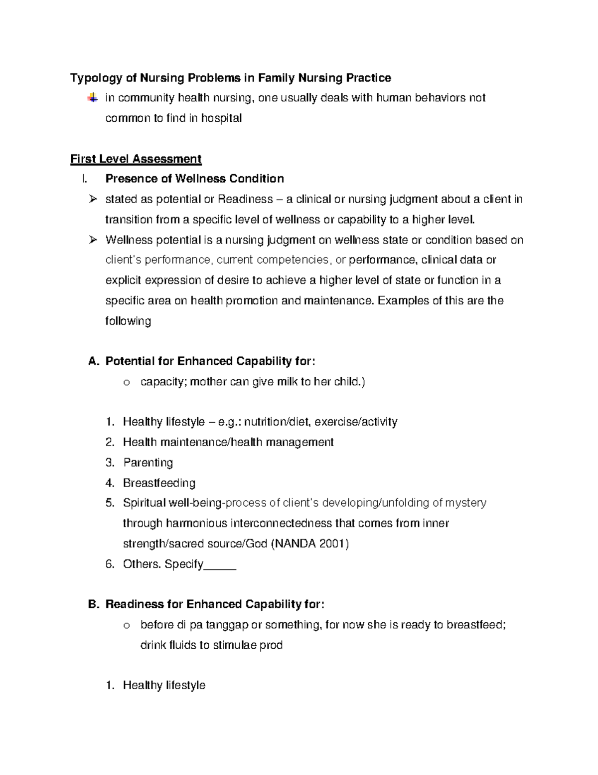 Typology Of Nursing Problems In Family Nursing Practice - Typology Of ...