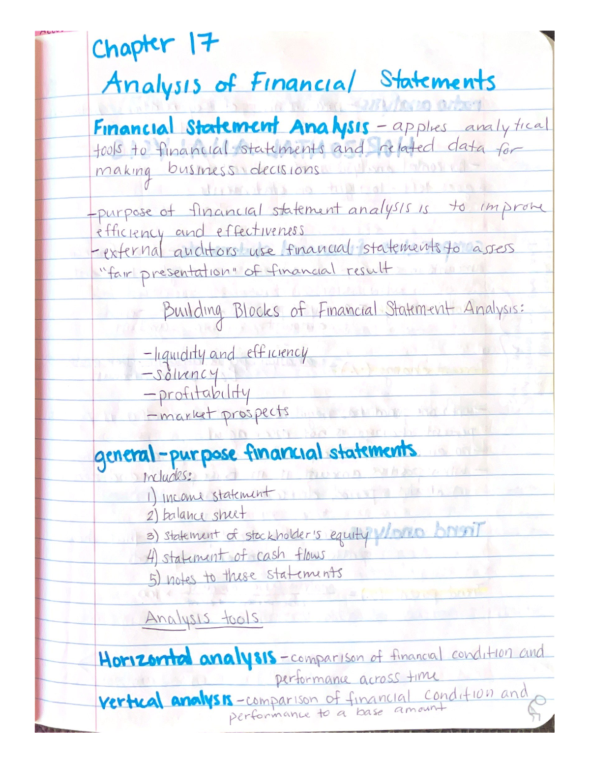 Analysis Of Financial Statements - ACCTG 215 - Studocu