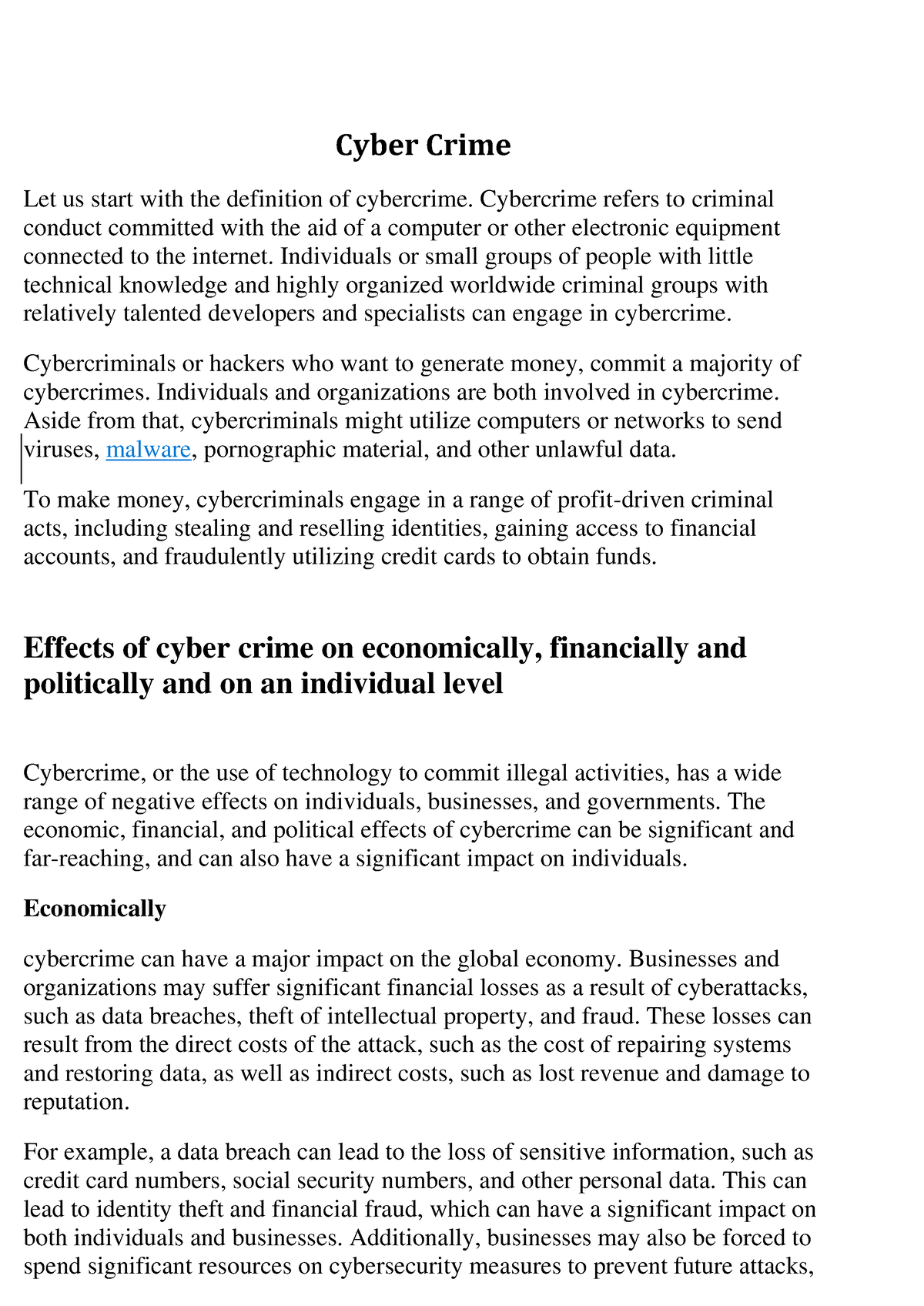 cyber crime research paper topics