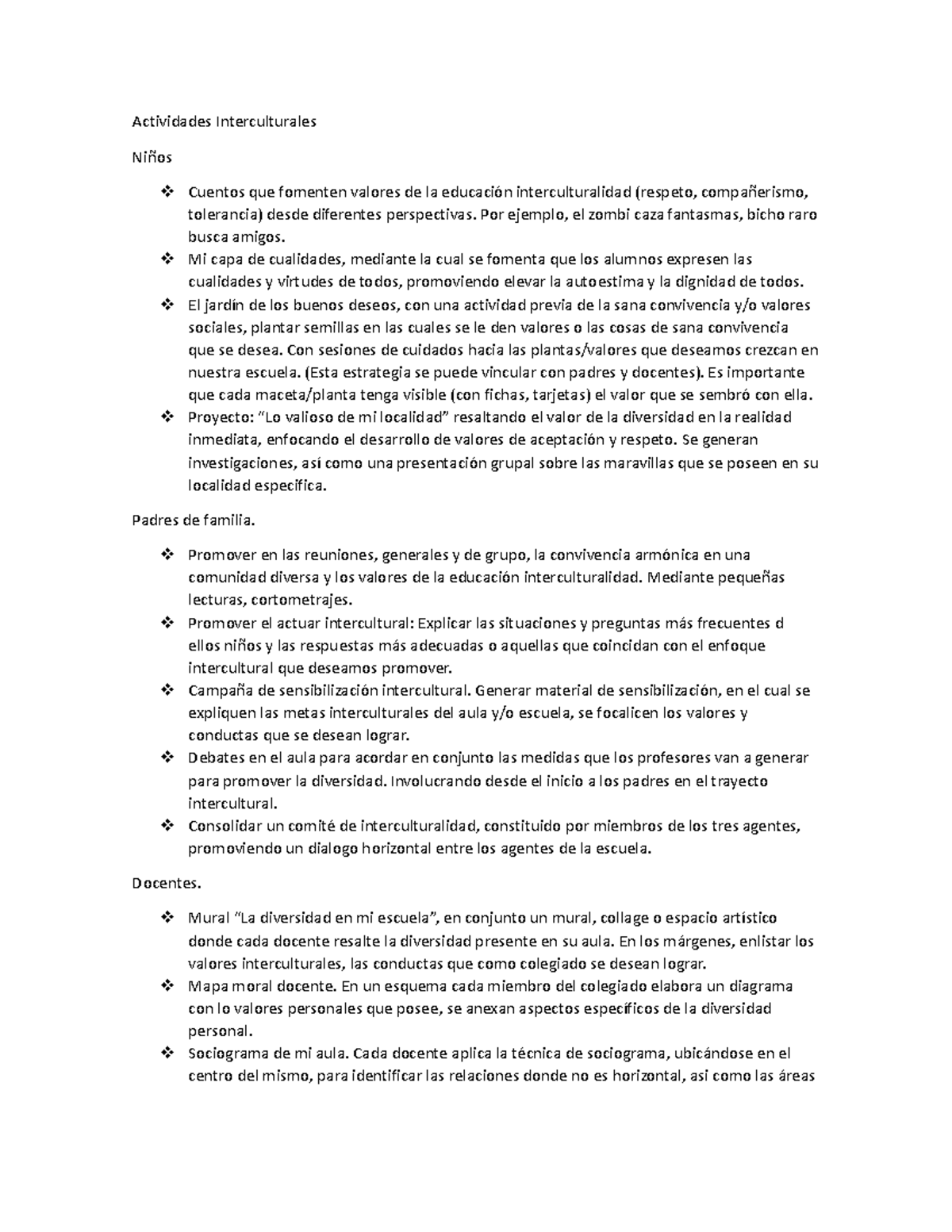 Actividades Interculturales - Actividades Interculturales Niños Cuentos ...