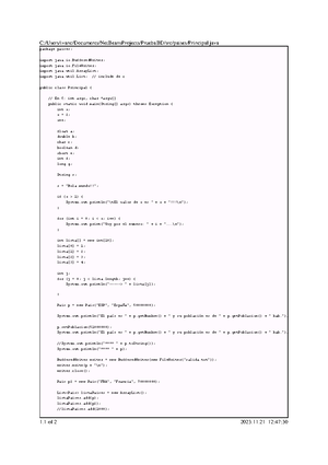 JAVA ejemplo 4 - Programación Orientada A Objetos - package paises ...