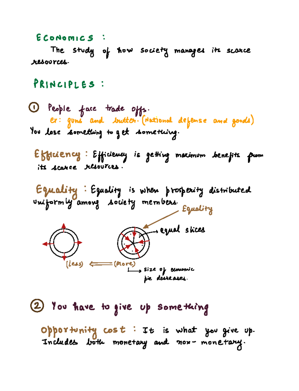 Ten principles of economics - Economics The study of how society ...