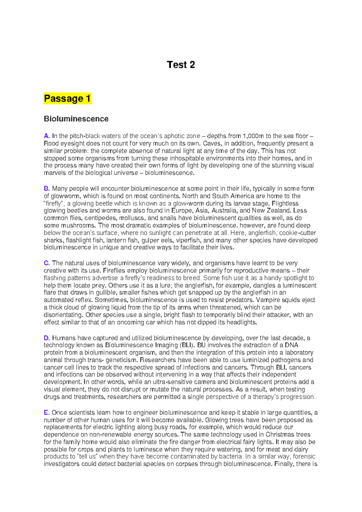  real ielts exam reading mock test test 2 passage 1