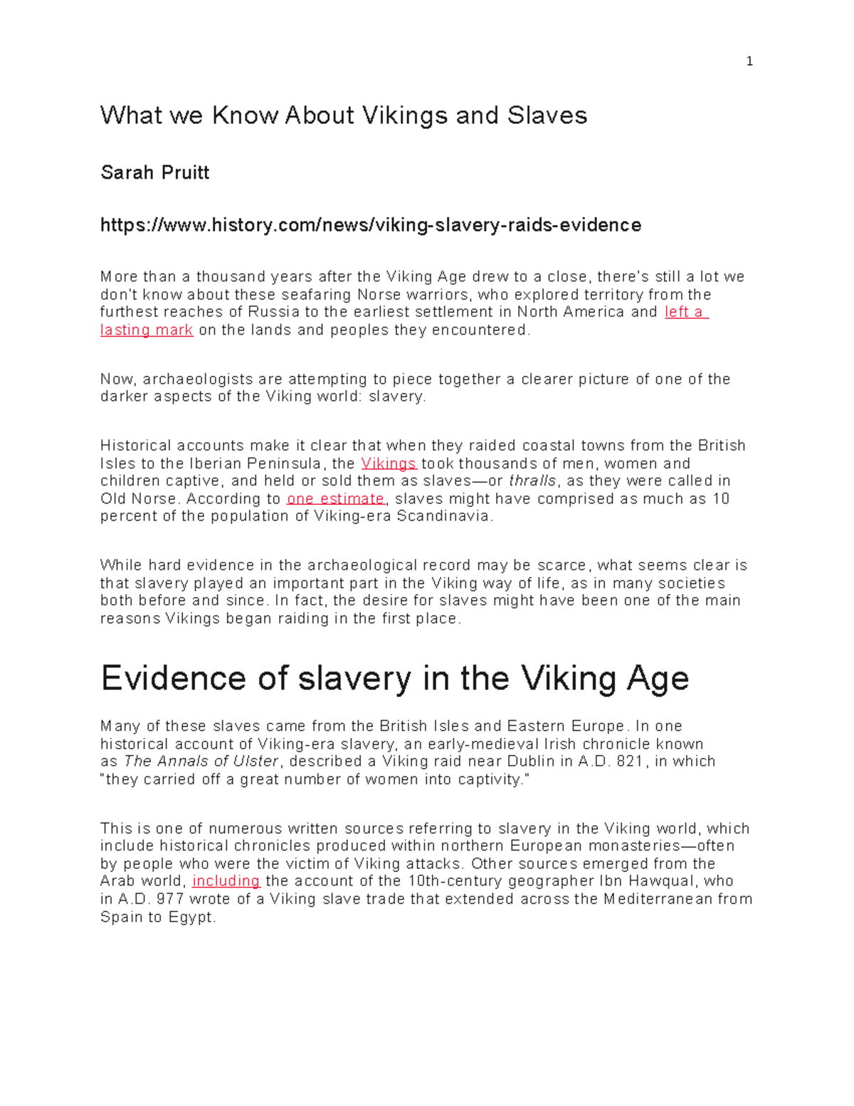 2-What we Know About Vikings and Slaves - Now, archaeologists are ...