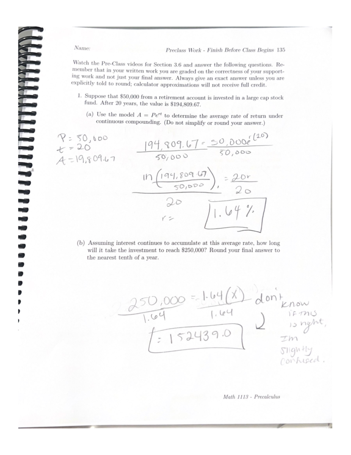Scanned Documents 3 - math practice problems for precalc - MATH 1113E ...
