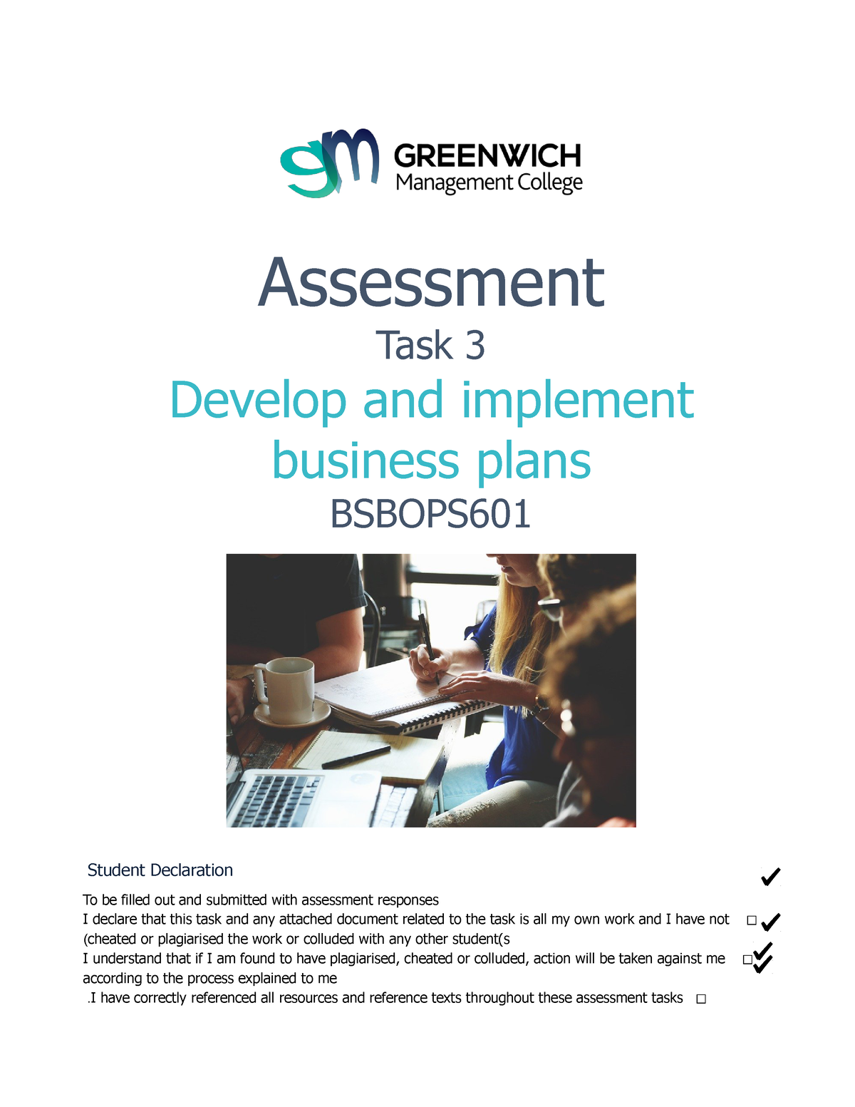 Bsbops 601 -Task 3 (Final•) - Assessment Task 3 Develop And Implement ...