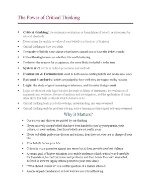 critical thinking chapter 4 answers