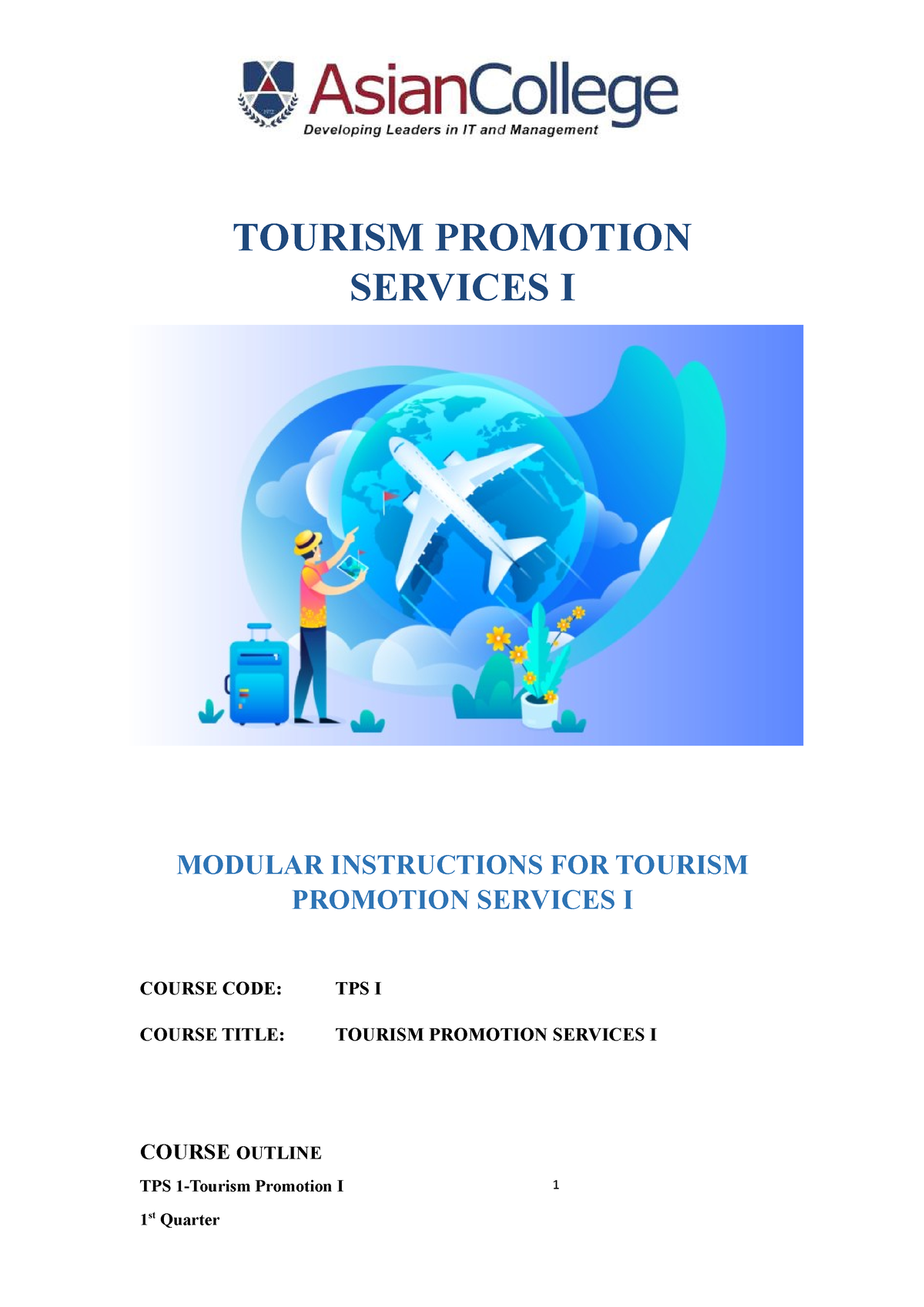 tourism promotion services quarter 1 module 1