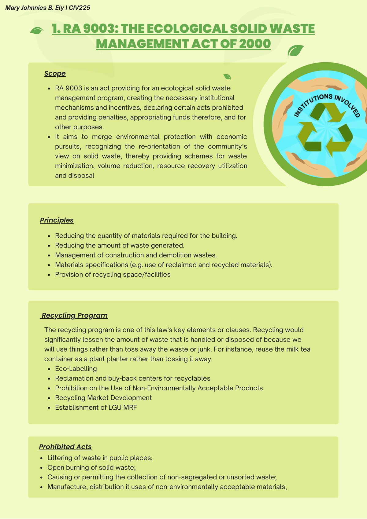 Environmental Laws Examples