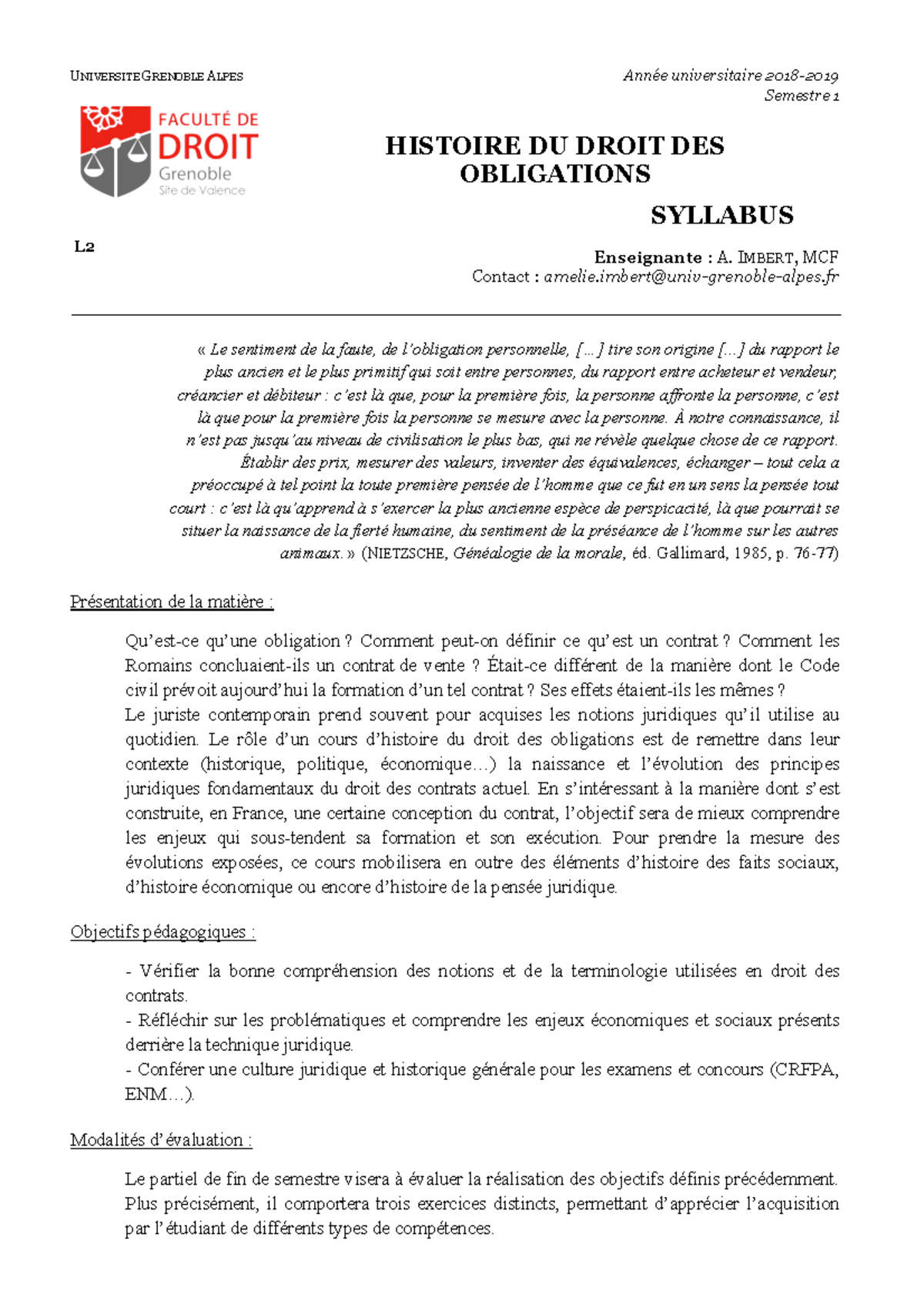 dissertation histoire des obligations