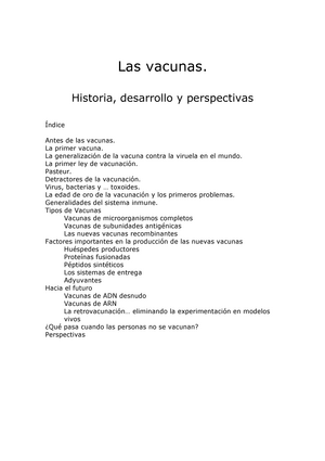 Vacunas Nota 10 Ha1009 Ucr Las Vacunas Historia Desarrollo Perspectivas Ndice Antes De Las Vacunas La Primer Vacuna La Generalizaci De La Vacuna Contra Studocu