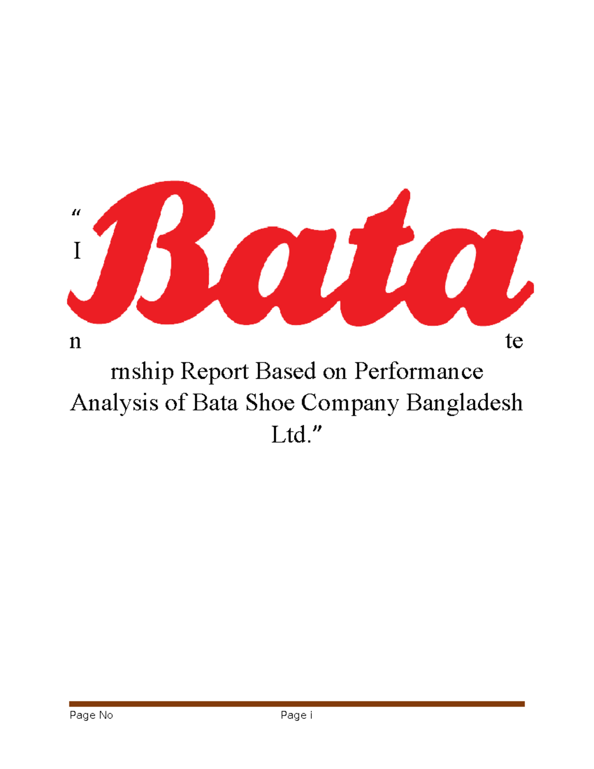 Project report on sales bata shoes pdf