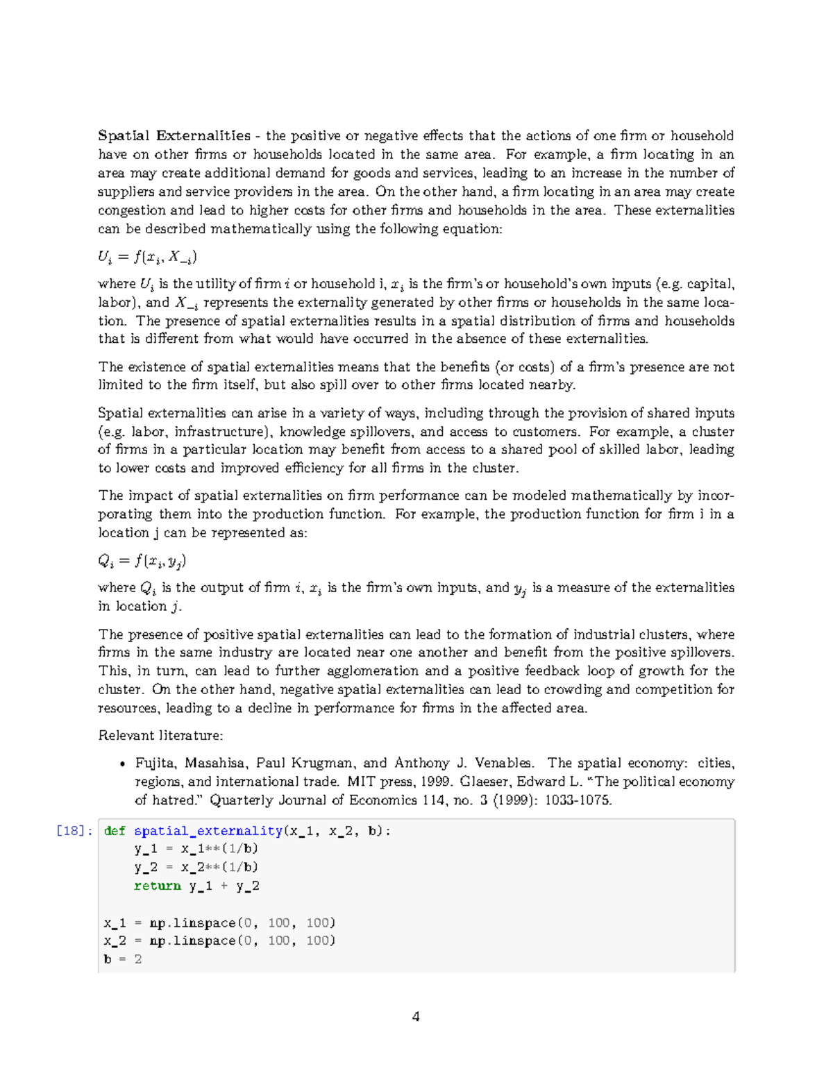 Useful concepts in agglomeration economics-4-6 - Spatial Externalities ...