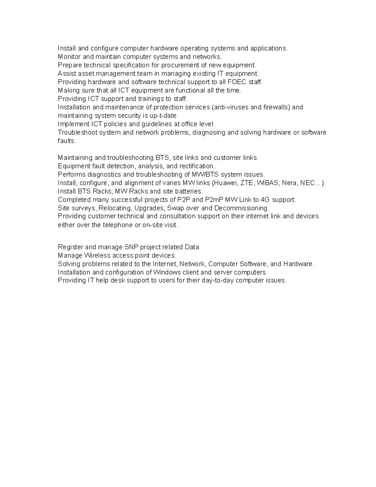 Install and configure computer hardware operating systems and applications English literature