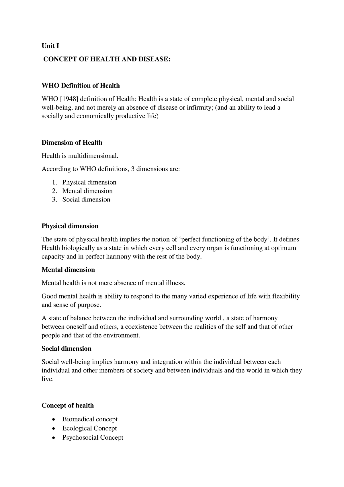 who-definition-of-health-final-pdf-unit-i-concept-of-health-and