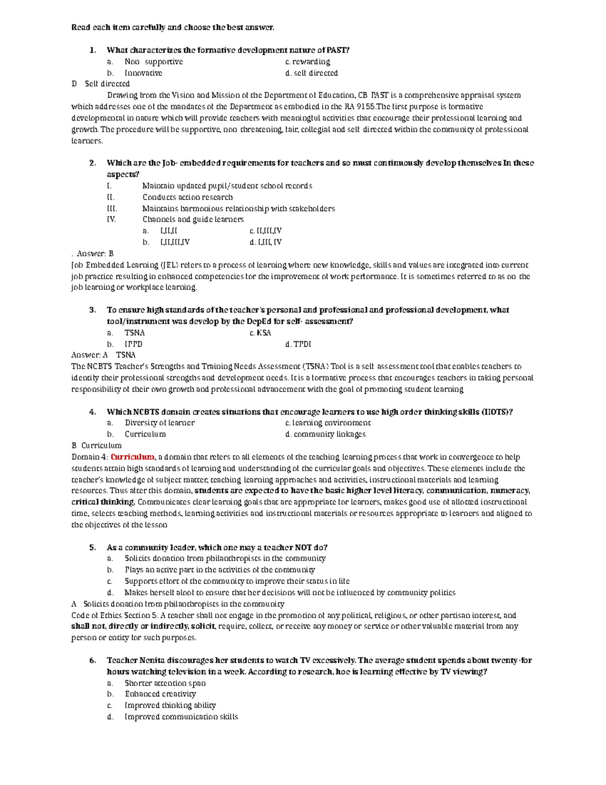 Inbound 8489887289819505293 Read Each Item Carefully And Choose The