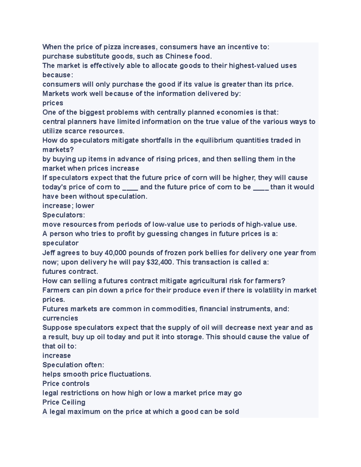 ECO201 12 (37) EXAM HELP When the price of pizza increases, consumers have an incentive to