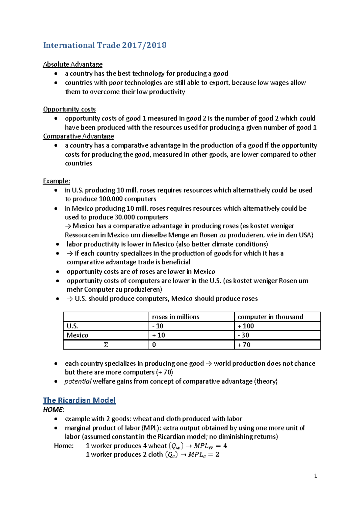 International Trade Script International Trade A Country Has The Best