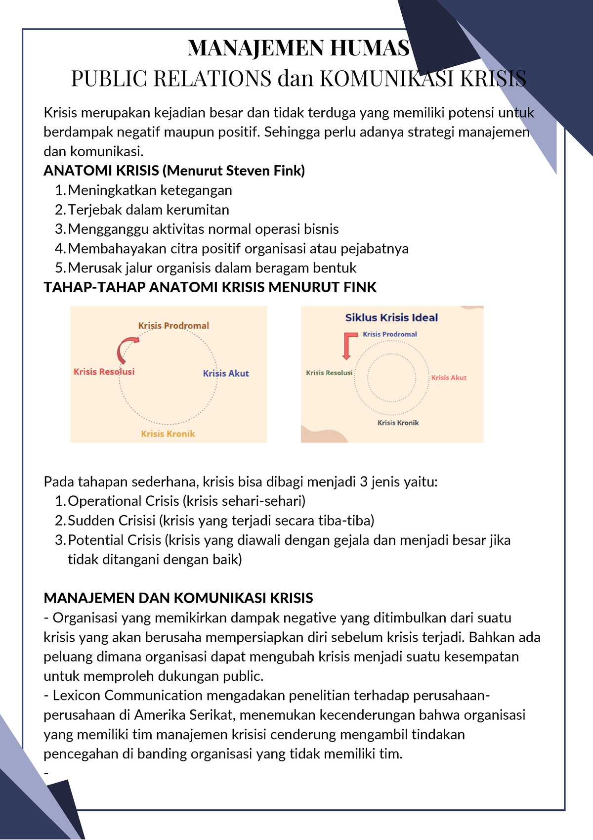 Manajemen Humas - Public Relations Dan Komunikasi Krisis - Meningkatkan ...