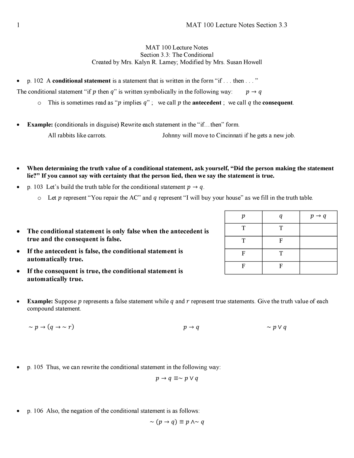 Mat 100 Lecture Notes 3 Mat 100 Quantitative Reasoning Usm Studocu
