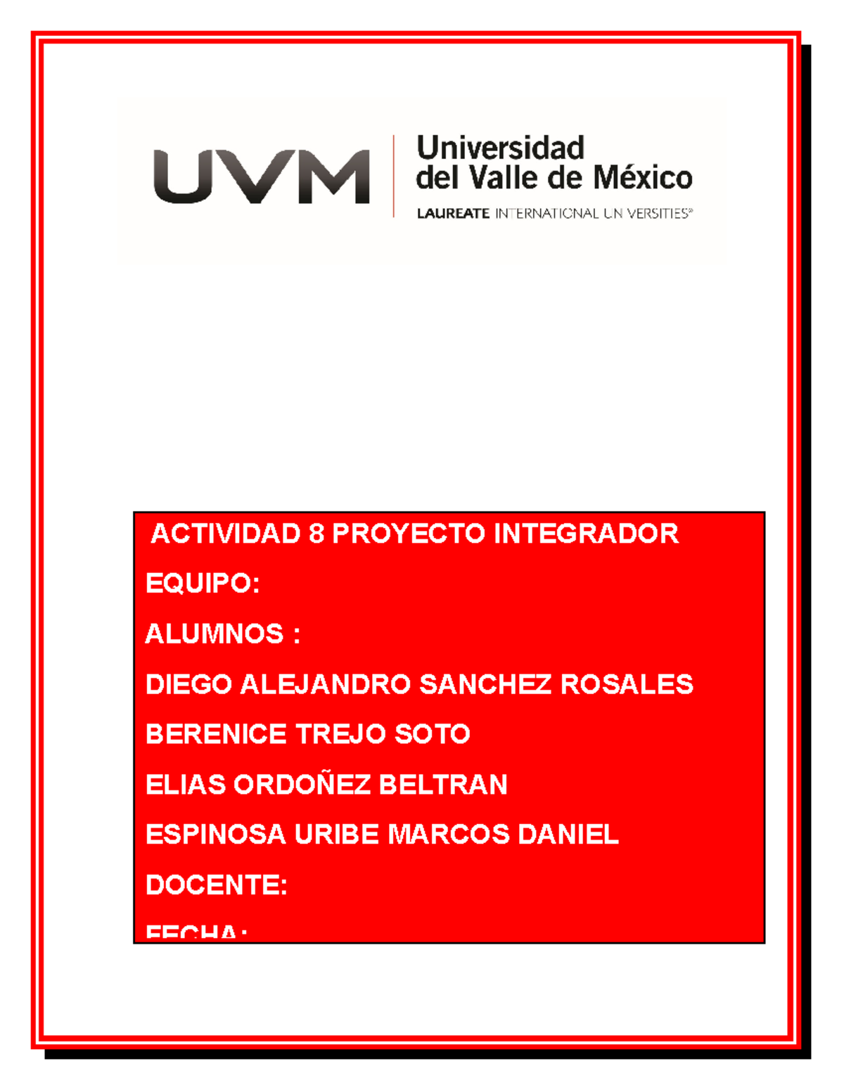 Actividad 8 Proyecto Integrador Etapa 2 Sánchez Alejandro Trabajo Bien Hecho Actividad 8