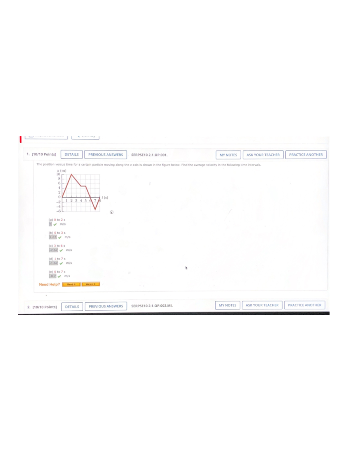 Physics Homework #2 - PHYS 1408 - Studocu