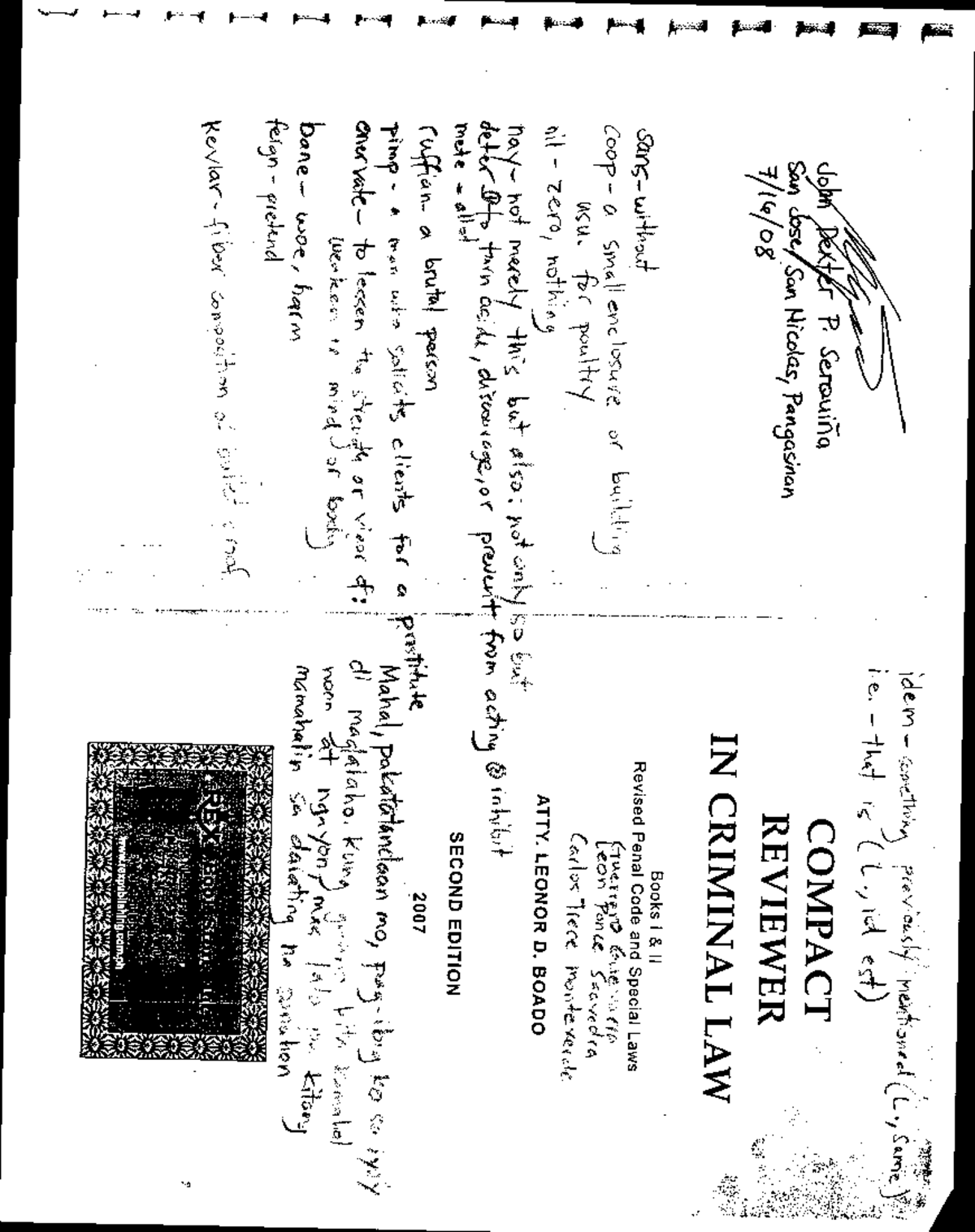 rpc-compact-reviewer-boado-criminal-law-studocu