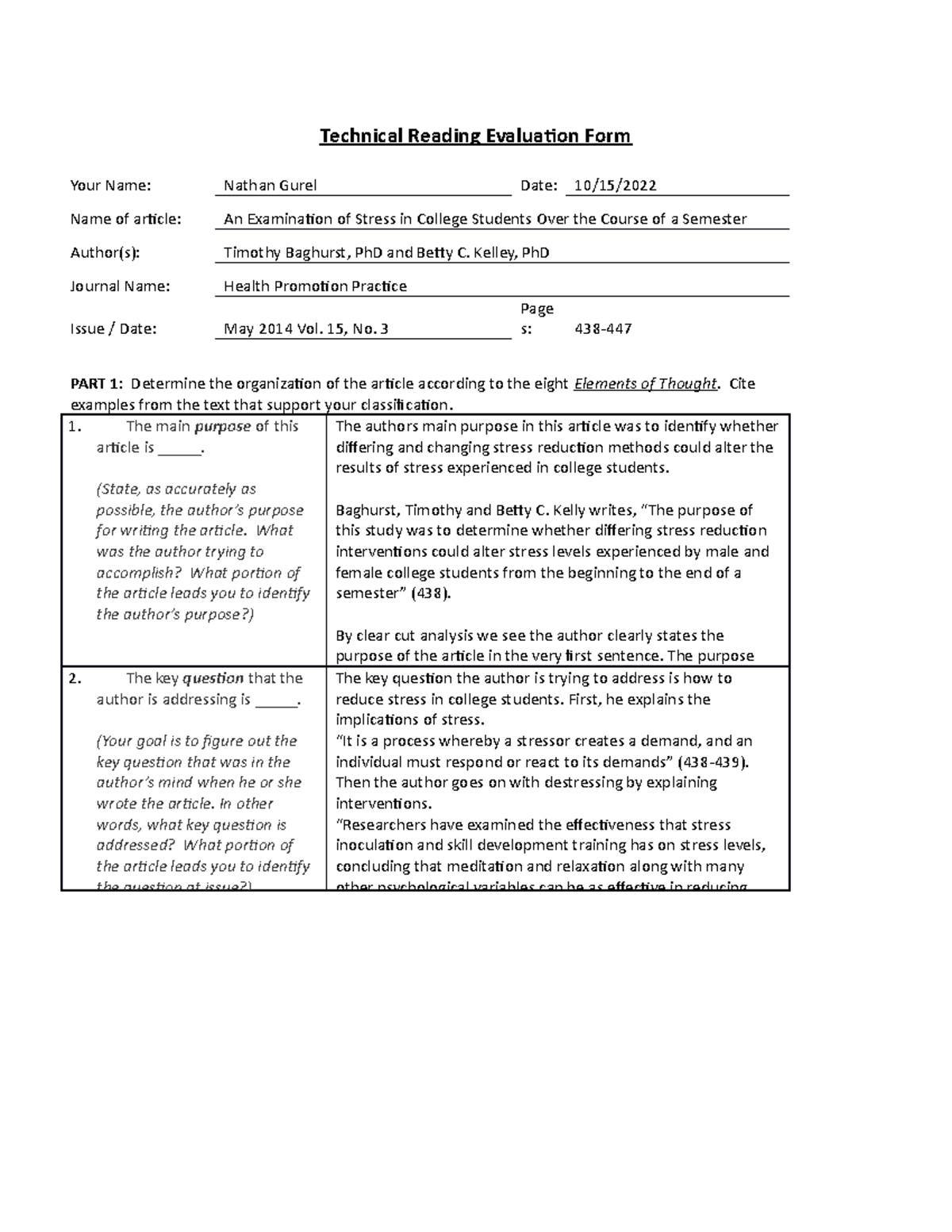 Engr102 WA-02 Journal Article Evaluation Form - Technical Reading ...