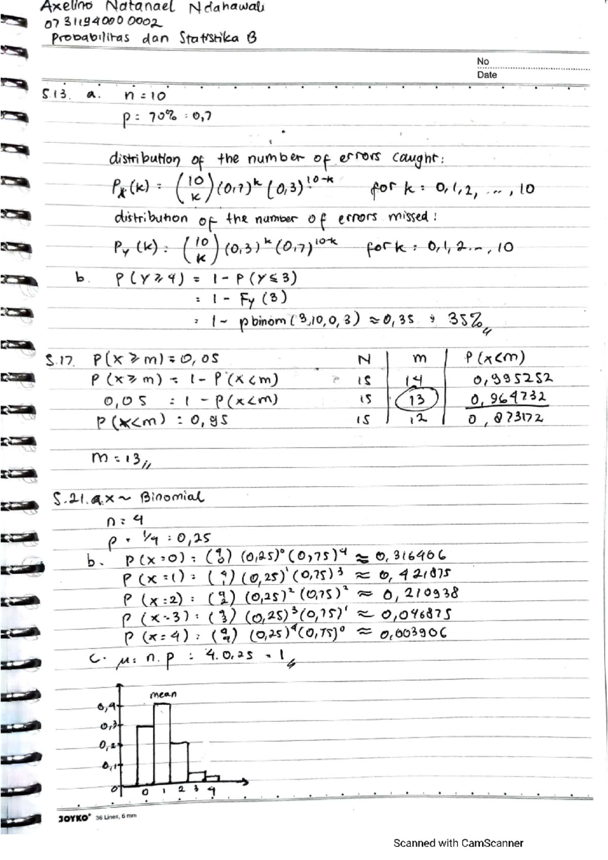 Probability And Statistics Assignment - Studocu