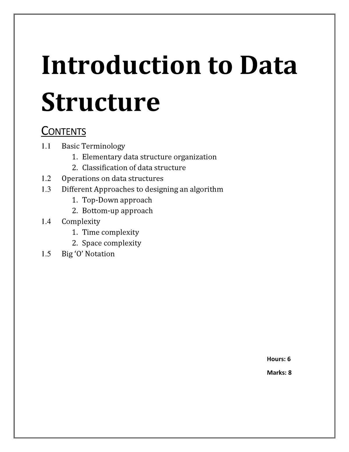 Data Structure All Notes 221107 190219 - Introduction To Data Structure ...