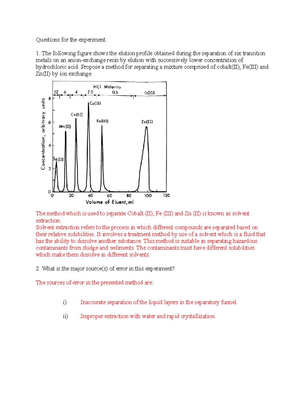 5.8 Questions for the Experiment - Questions for the experiment. The ...