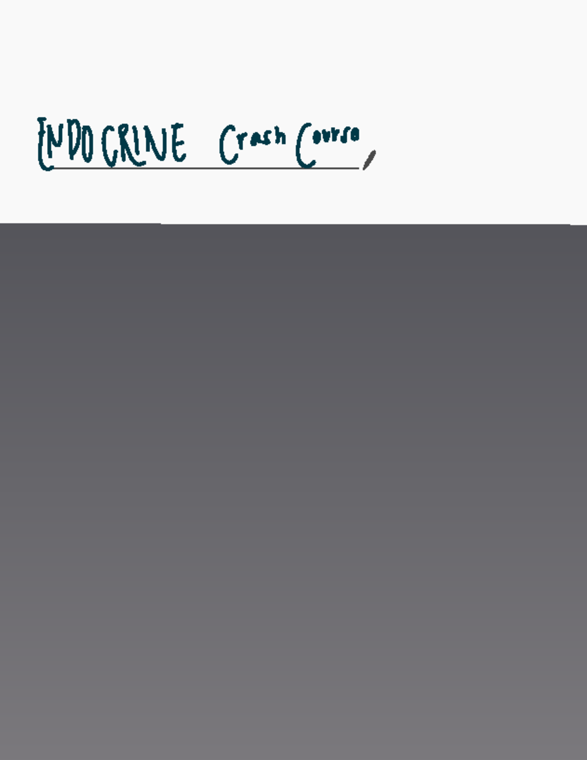 Crashcourse Endocrine System ENDOCRINE crash course HORMONES there are at least 50