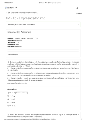 Av1 Organização Do Trabalho Pedagógico No Ensino Fundamental - Você ...