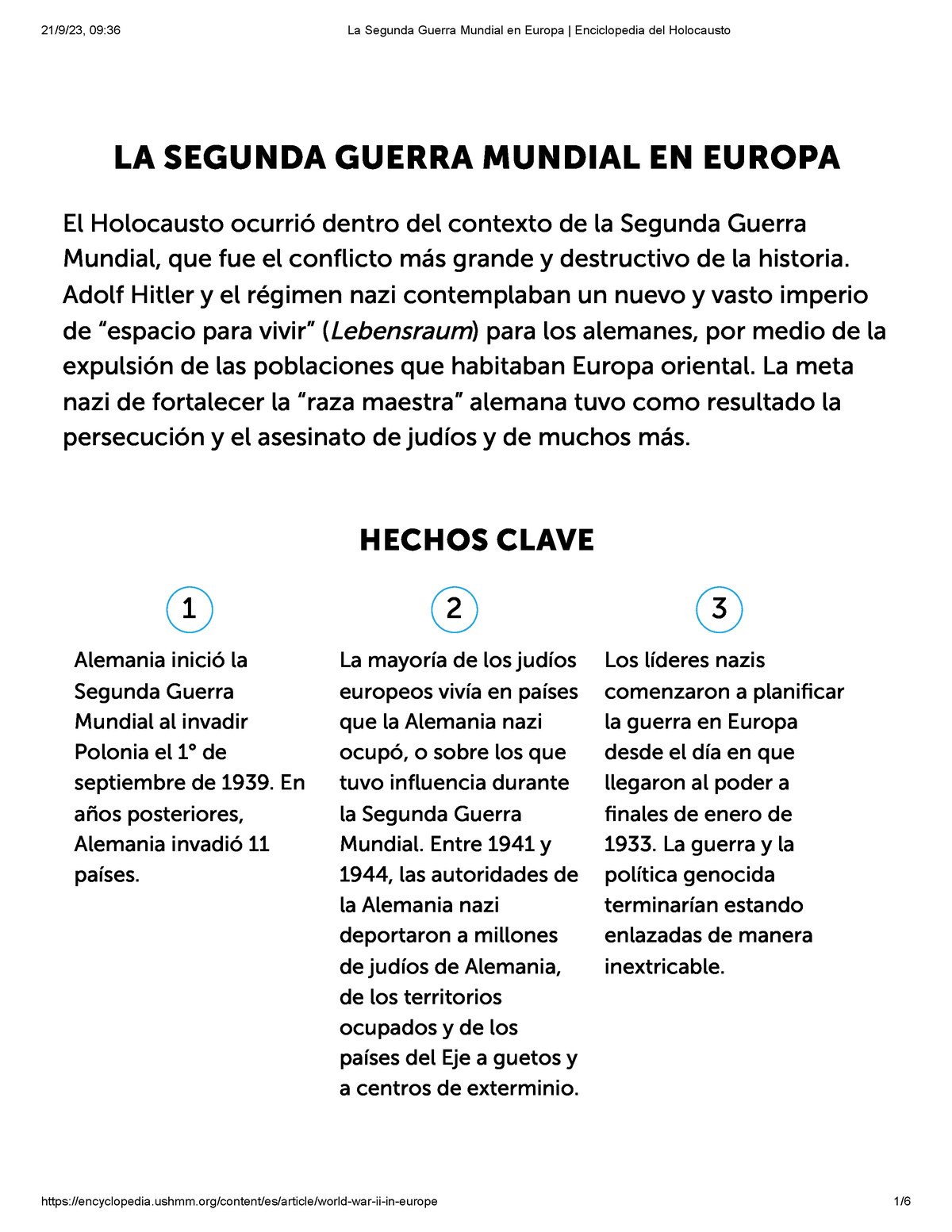 La Segunda Guerra Mundial En Europa Enciclopedia Del Holocausto - LA ...