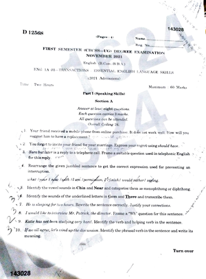 Fourth Semester Degree Examination JUNE 2022 - FOURTH SEMESTER DEGREE ...