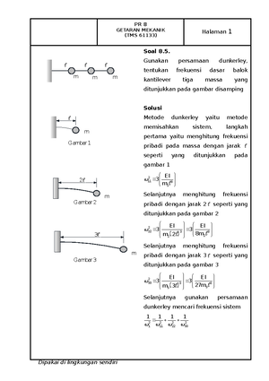 2022 61133 SOAL 2.11 Theory Of Vibration With Application - Halaman 1 ...