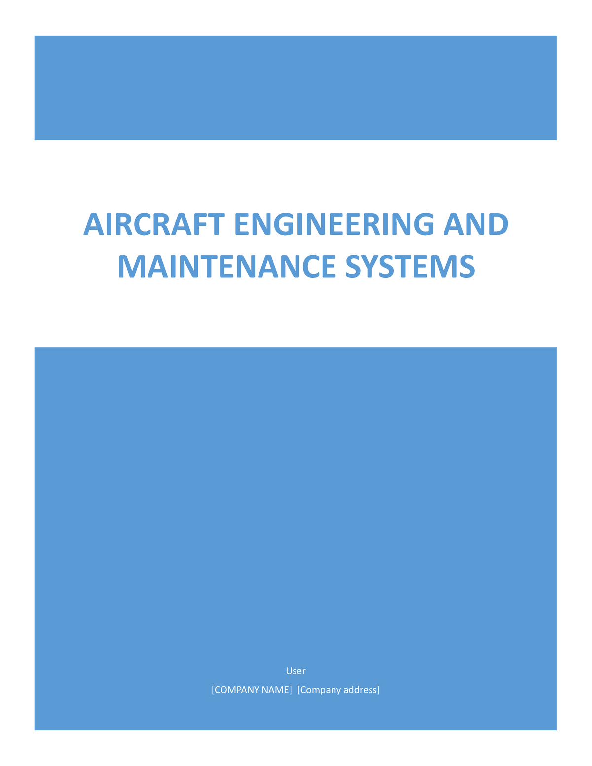 Aircraft Engineering and Maintenance Systems - User [COMPANY NAME ...