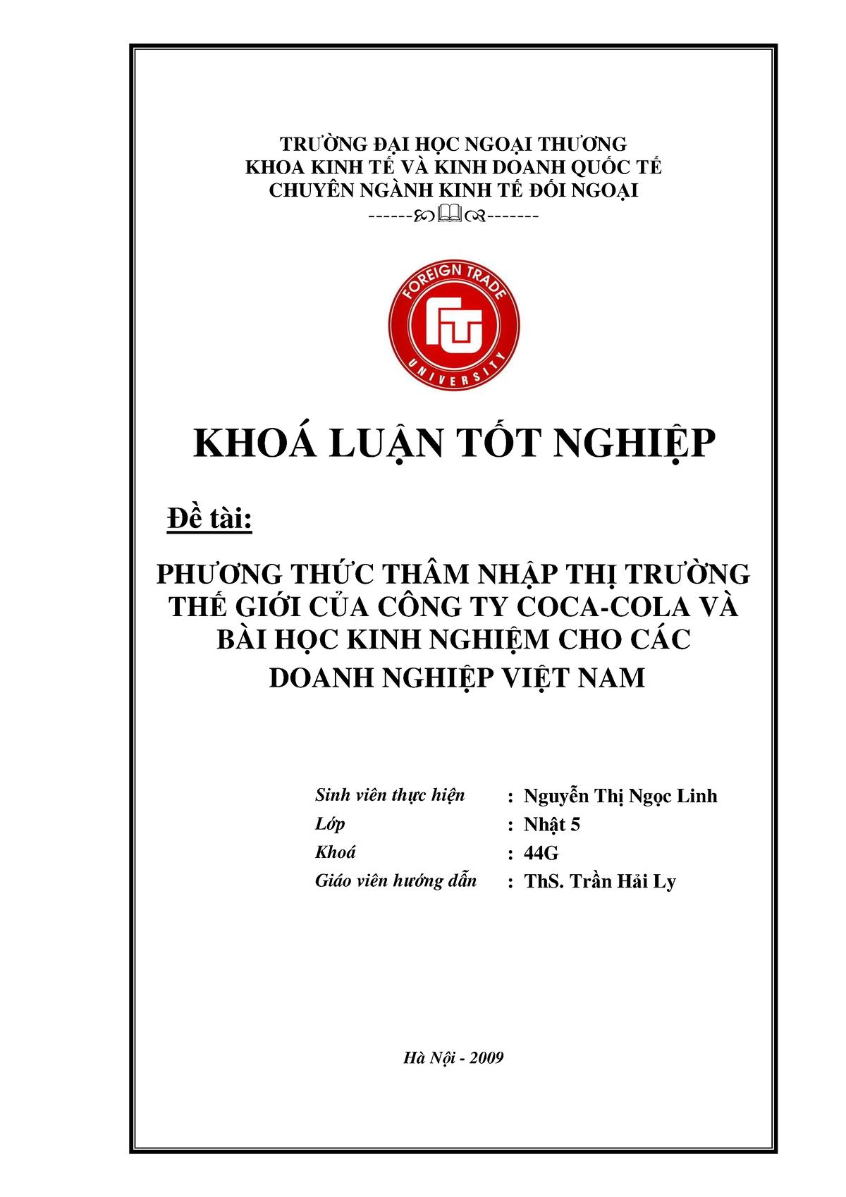 KHOA LUN TT Nghip D Tai PHNG THC - TRѬӠNG ĚҤI HӐC NGOҤI THѬѪNG KHOA ...