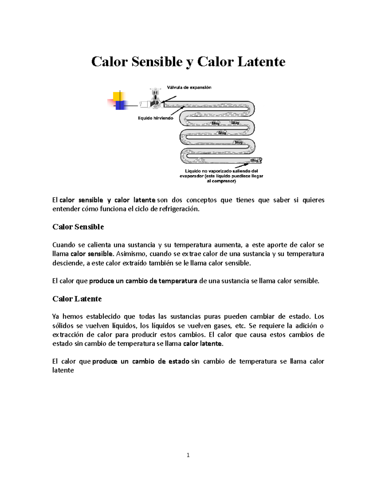 Taller Calor Sensible Y Calor Latente - Calor Sensible Y Calor Latente ...