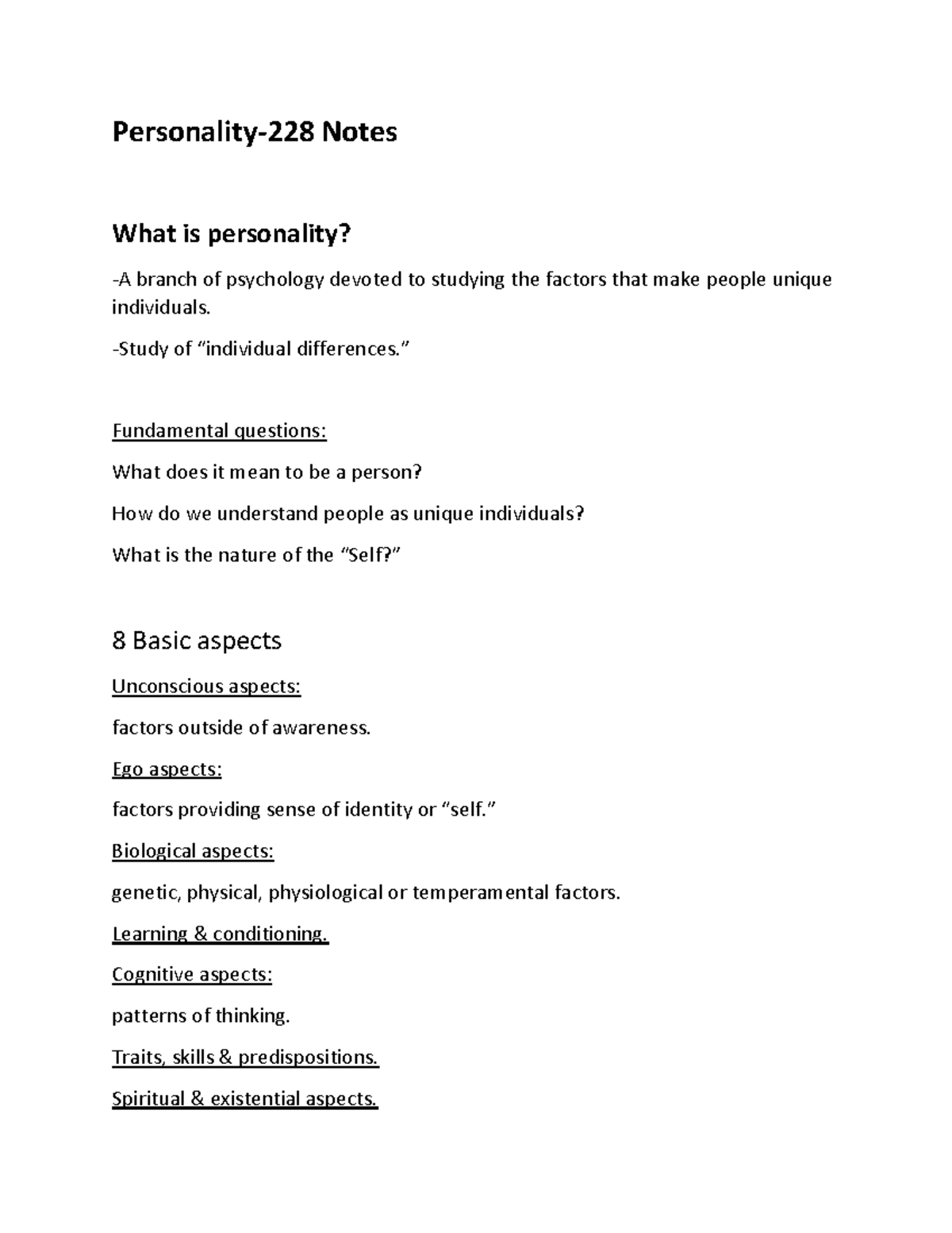 personality-and-history-personality-228-notes-what-is-personality-a