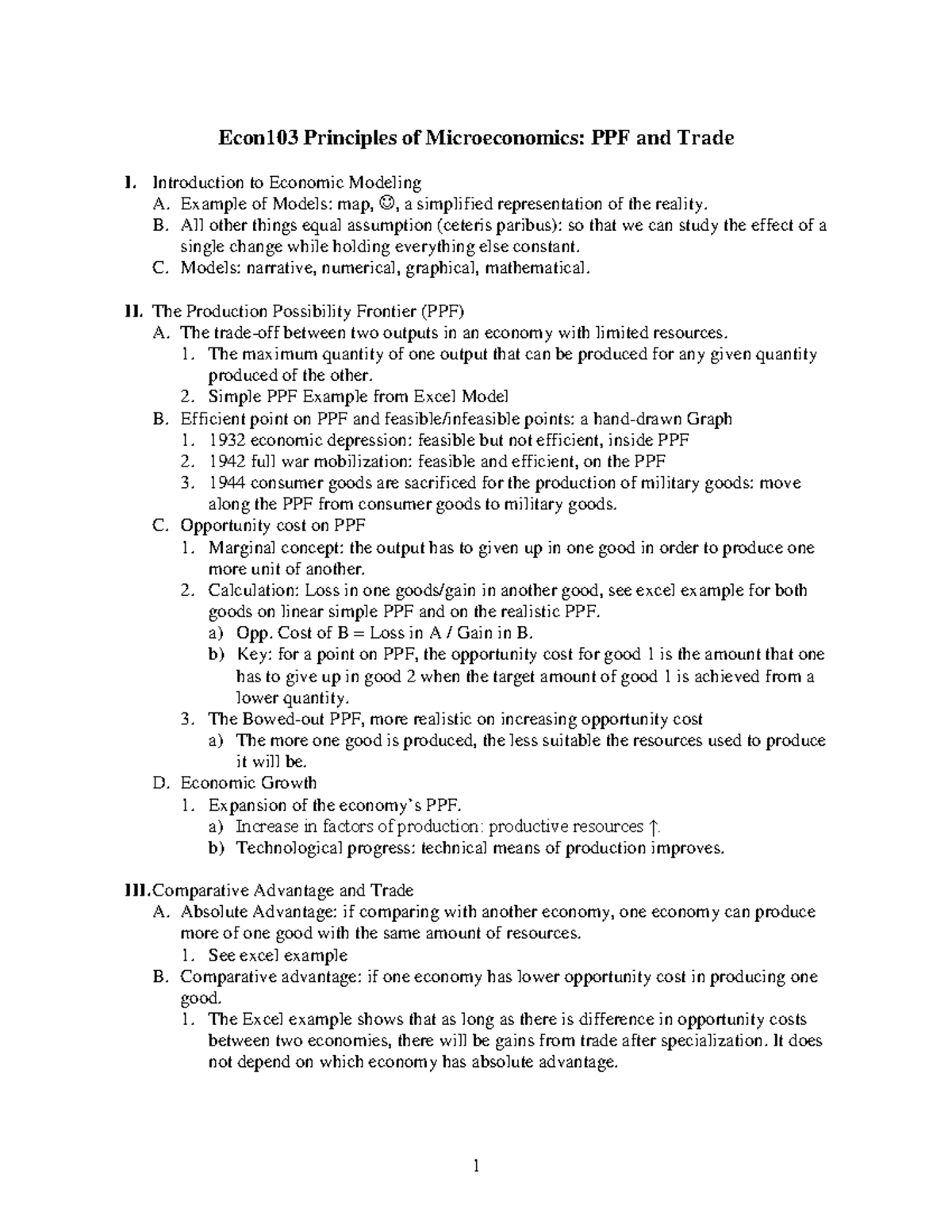 Econ1030 CBL chp02 Lecture Notes - Econ103 Principles of Microeconomics ...